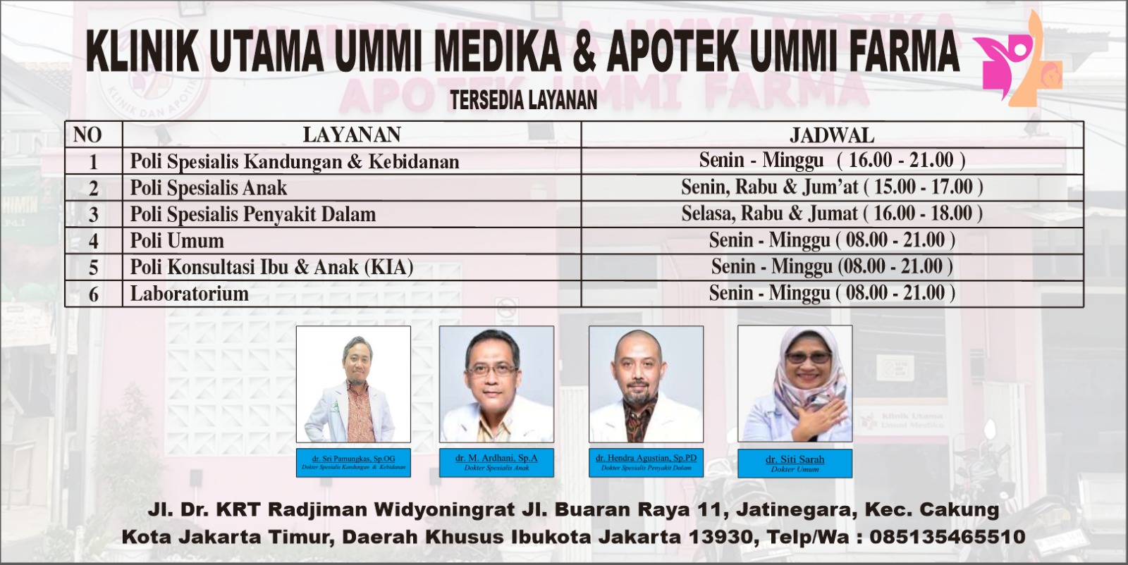 Jadwal Jadwal Klinik Ummi Medika